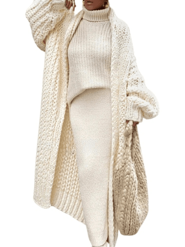 Hollow Out Long Women's Cardigan Sweater Spring and Autumn Cardigan Coats Casual Solid Knitted Cardigan Loose Clothes Women Oversized Cardigan, Cardigans, Sweaters, Long Sleeves, Long Cardigans, Long Sweaters, Women's, S, M, L, XL, XXL, 2XL, 3XL, XXXL, White, Khaki, Black, Yellow, United States, Australia, United Kingdom, shopdrestiny.com